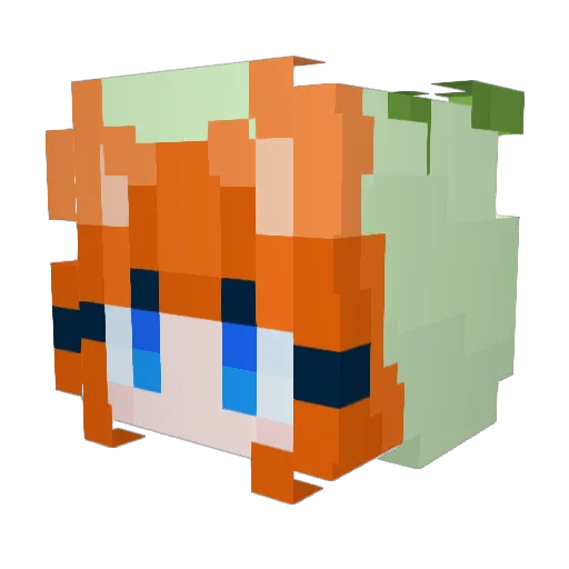 ChrisGamingNL333 Minecraft avatar head, 3D render