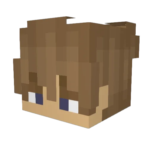 ChrisIsBad Minecraft avatar head, 3D render
