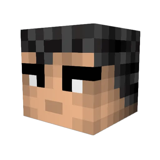ChrisJSY Minecraft avatar head, 3D render