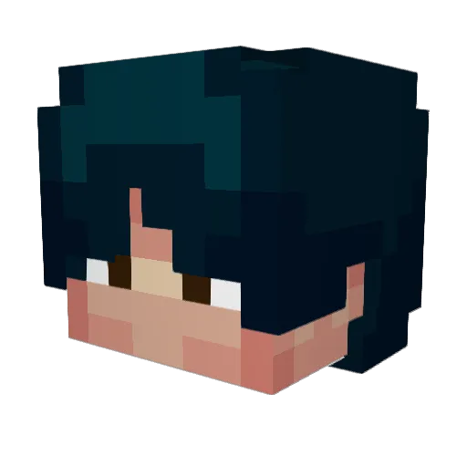 ChrisKing093T Minecraft avatar head, 3D render