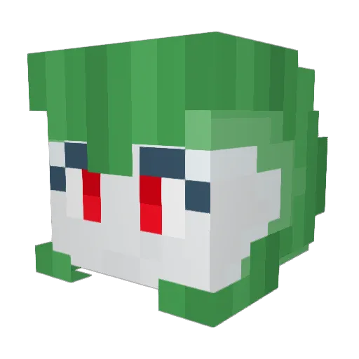ChrisLO Minecraft avatar head, 3D render