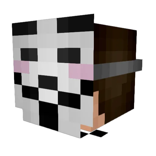 ChrisLuRe Minecraft avatar head, 3D render