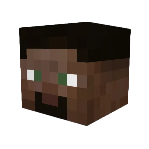ChrisOnMinecraft Minecraft avatar head, 3D render