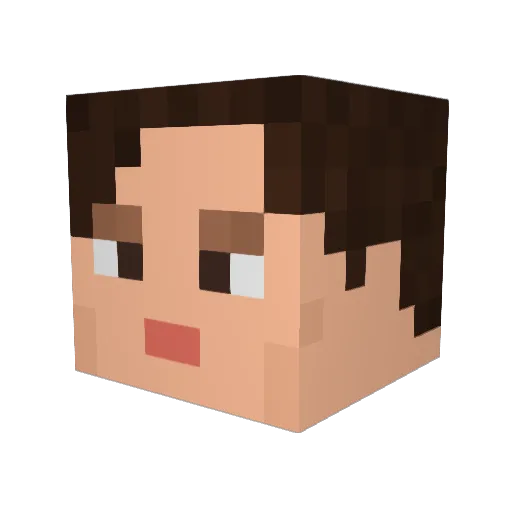 ChrisPH7405 Minecraft avatar head, 3D render