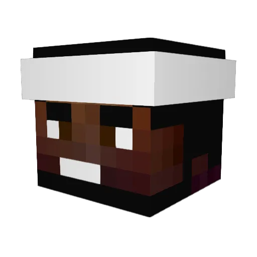 ChrisPaul Minecraft avatar head, 3D render