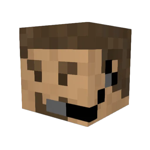 ChrisPi2002 Minecraft avatar head, 3D render