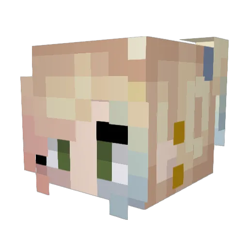 ChrisTDB Minecraft avatar head, 3D render
