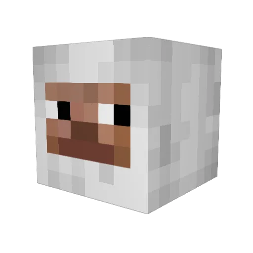 ChrisTheFlawless Minecraft avatar head, 3D render