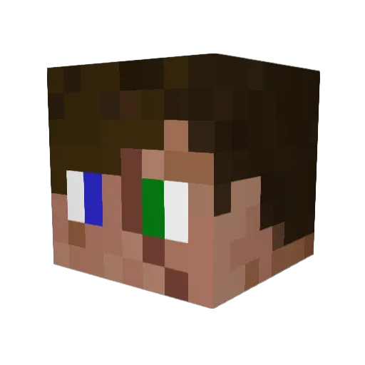 ChrisTrizepsActi Minecraft avatar head, 3D render