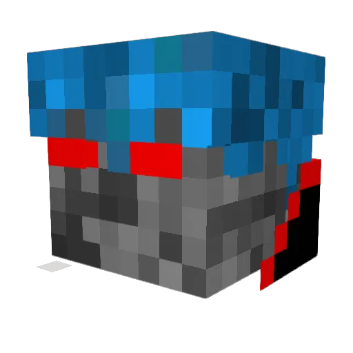 ChrisWasFund Minecraft avatar head, 3D render