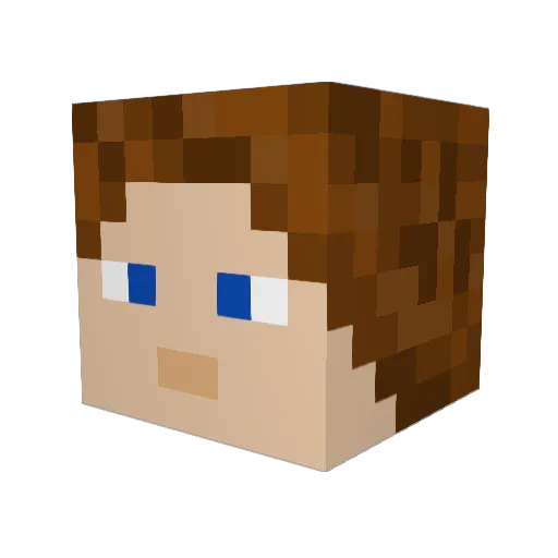 Chris_Keks Minecraft avatar head, 3D render