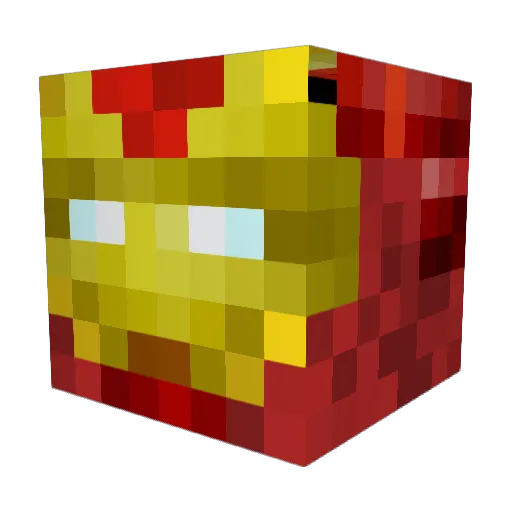Chris_Minecraft Minecraft avatar head, 3D render