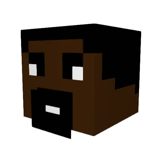 Chris_P_Chicken_ Minecraft avatar head, 3D render