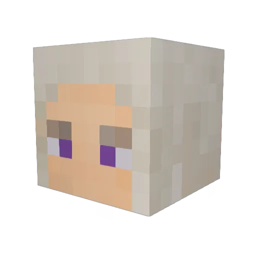 Chris_Watson_ Minecraft avatar head, 3D render
