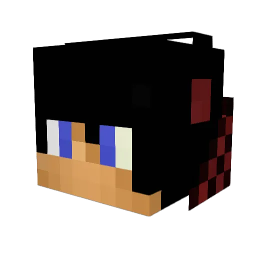 Chris_perfect Minecraft avatar head, 3D render