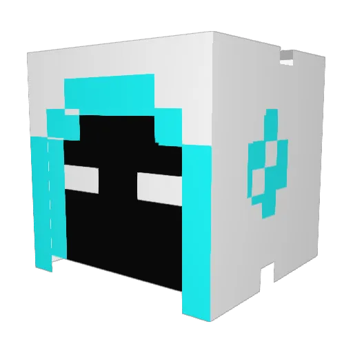 Chrisander Minecraft avatar head, 3D render