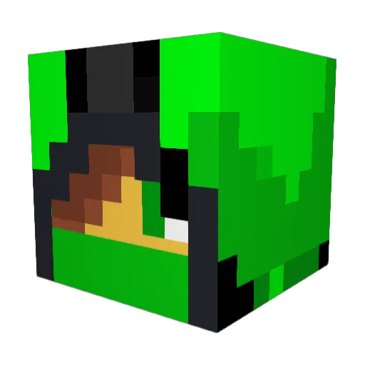 ChrischanSan Minecraft avatar head, 3D render
