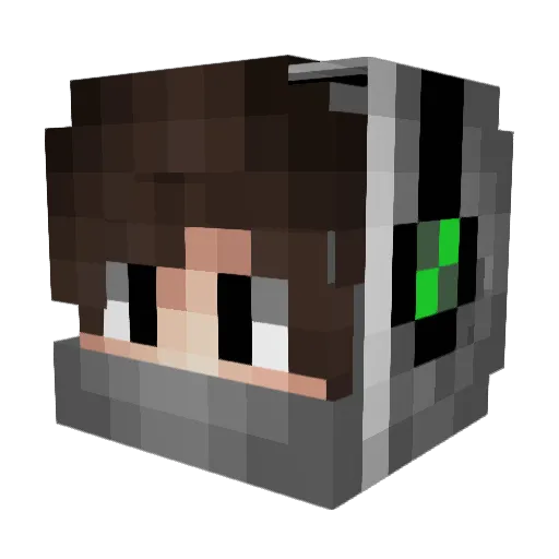 Chrisi0708 Minecraft avatar head, 3D render