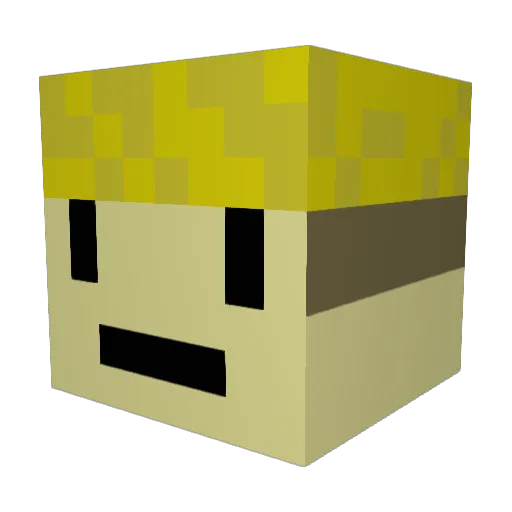 Chrisi1780 Minecraft avatar head, 3D render
