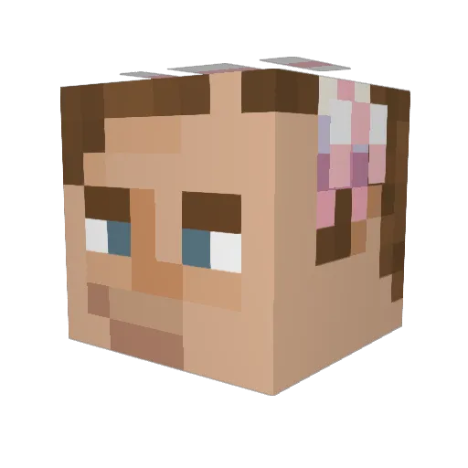 Chrisjong_un Minecraft avatar head, 3D render