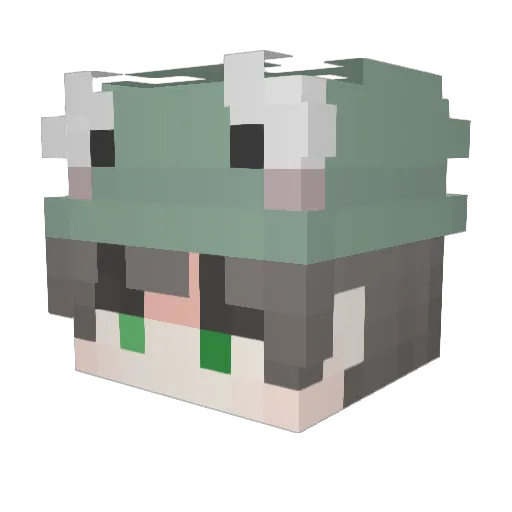 Chrislars28 Minecraft avatar head, 3D render