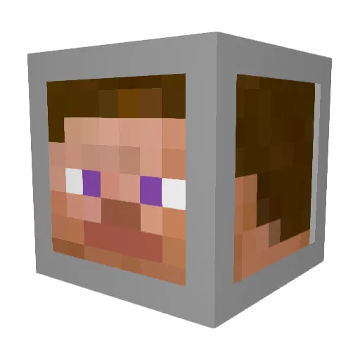 Chrisleeh Minecraft avatar head, 3D render