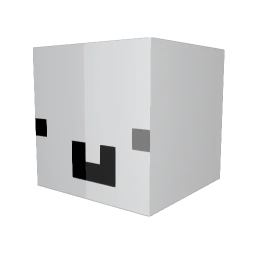 Chrispogger Minecraft avatar head, 3D render