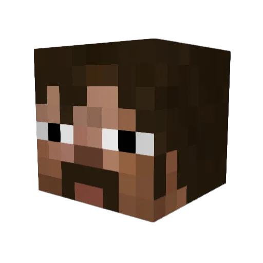 ChrispyFellow Minecraft avatar head, 3D render