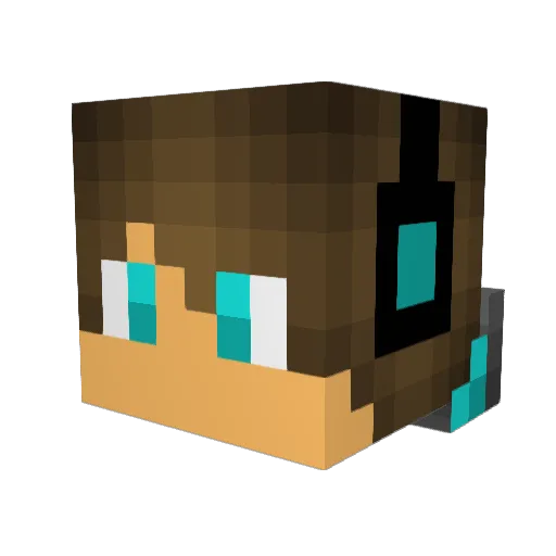 ChrispyJohnson Minecraft avatar head, 3D render