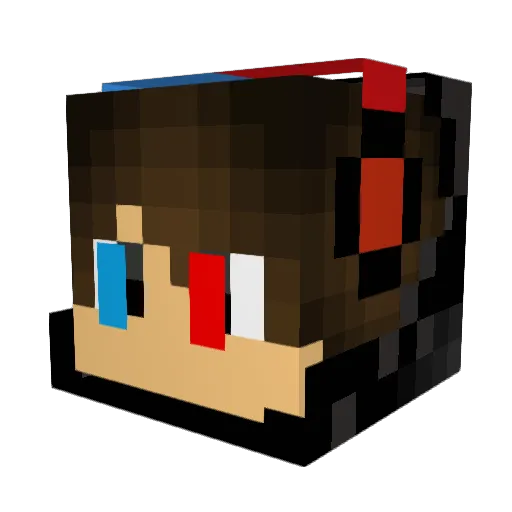 Chriss204 Minecraft avatar head, 3D render