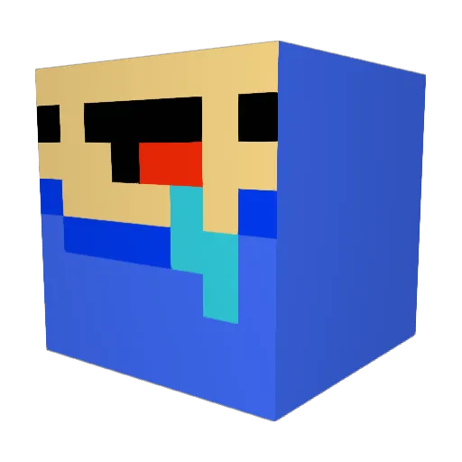 ChrissG69 Minecraft avatar head, 3D render