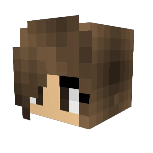 ChrissiOo Minecraft avatar head, 3D render