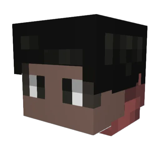 ChrisspyLegion Minecraft avatar head, 3D render