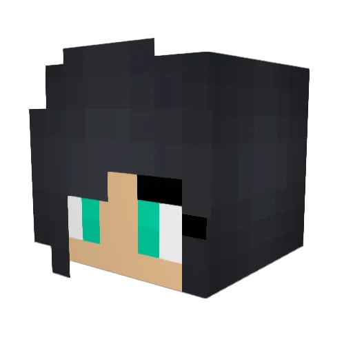 Chrissy158 Minecraft avatar head, 3D render