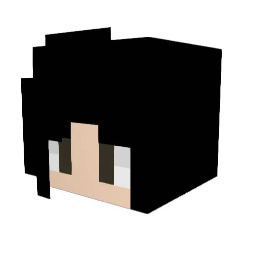 ChrissyCakes Minecraft avatar head, 3D render