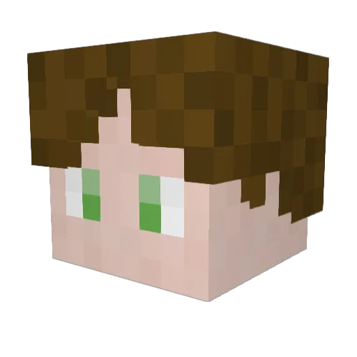 ChrissyWert Minecraft avatar head, 3D render