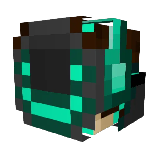 Chrissyman Minecraft avatar head, 3D render