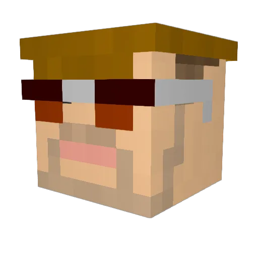 ChristGuard43 Minecraft avatar head, 3D render