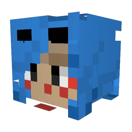 Christian557 Minecraft avatar head, 3D render