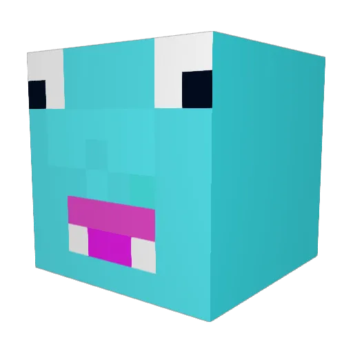 ChristianGede Minecraft avatar head, 3D render