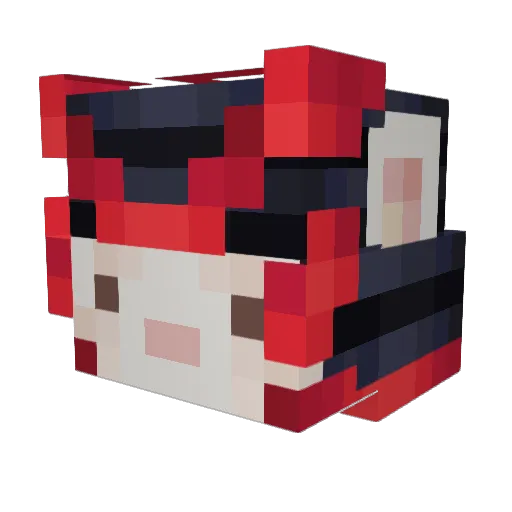 ChristianGr1s Minecraft avatar head, 3D render