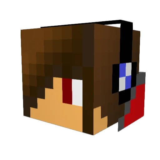 ChristianH04 Minecraft avatar head, 3D render