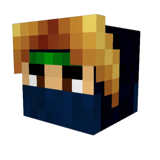ChristianLuis Minecraft avatar head, 3D render