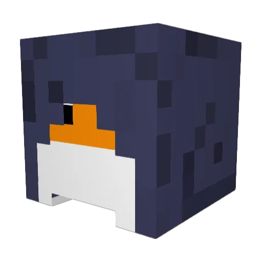 ChristianSamG Minecraft avatar head, 3D render