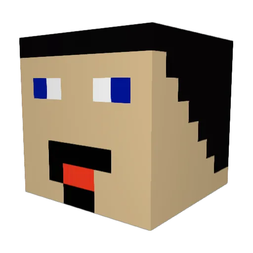 ChristianSoend Minecraft avatar head, 3D render