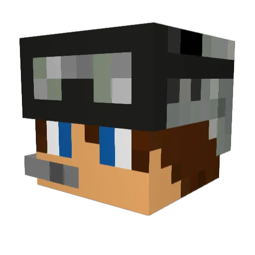 Christian_1337 Minecraft avatar head, 3D render