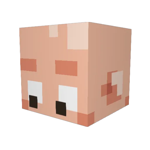 Christiangud Minecraft avatar head, 3D render