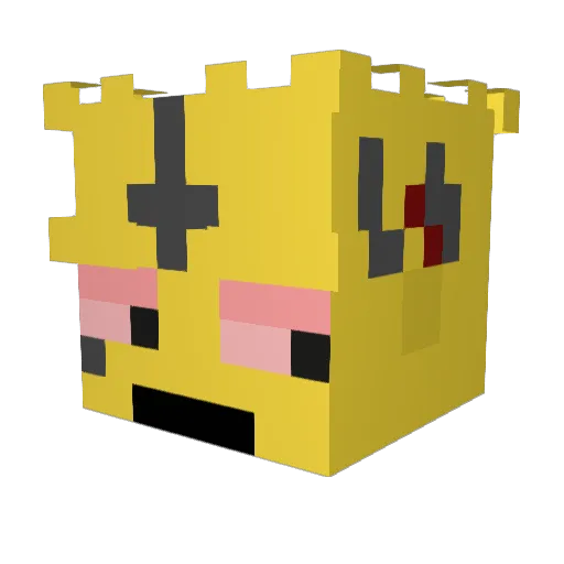 Christianxrl Minecraft avatar head, 3D render