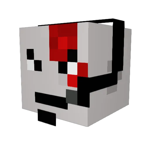 ChristinaCris Minecraft avatar head, 3D render