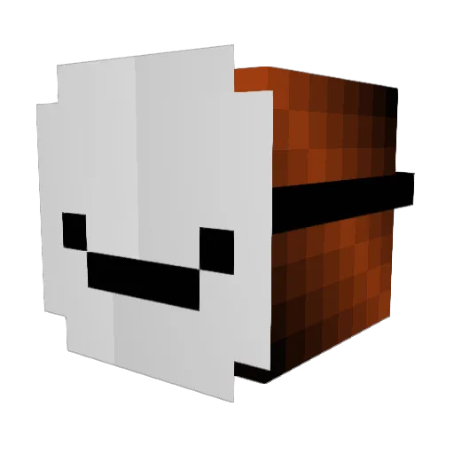 Christine1642 Minecraft avatar head, 3D render